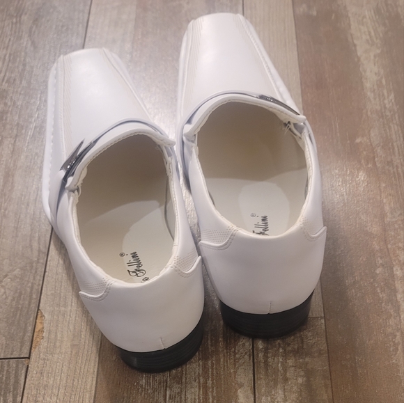 NWB! Alberto Fellini Mens White Casual Slip-On Loafers 7.5 - Picture 6 of 8